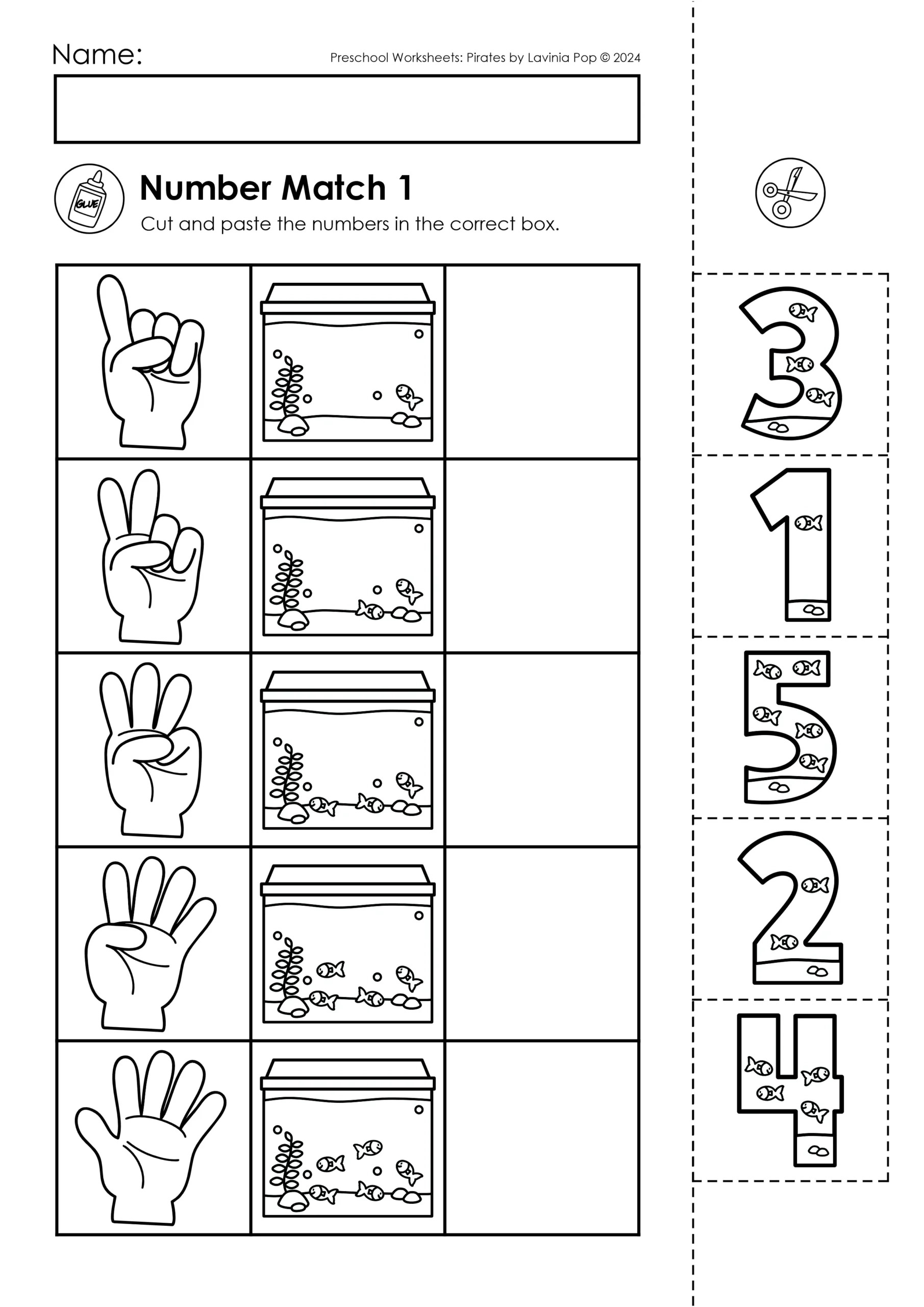 numbers 1 10 worksheet