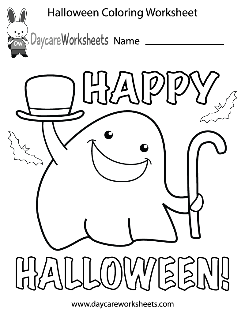halloween worksheets for kindergarten