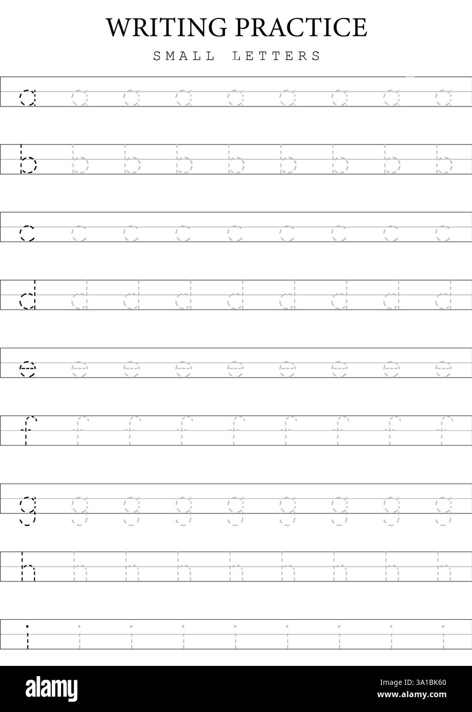 Letter Tracing Alphabet Worksheet Hi res Stock Photography And Images Alamy Letter Tracing Alphabet Worksheet Hi res Stock Photography And Images Alamy