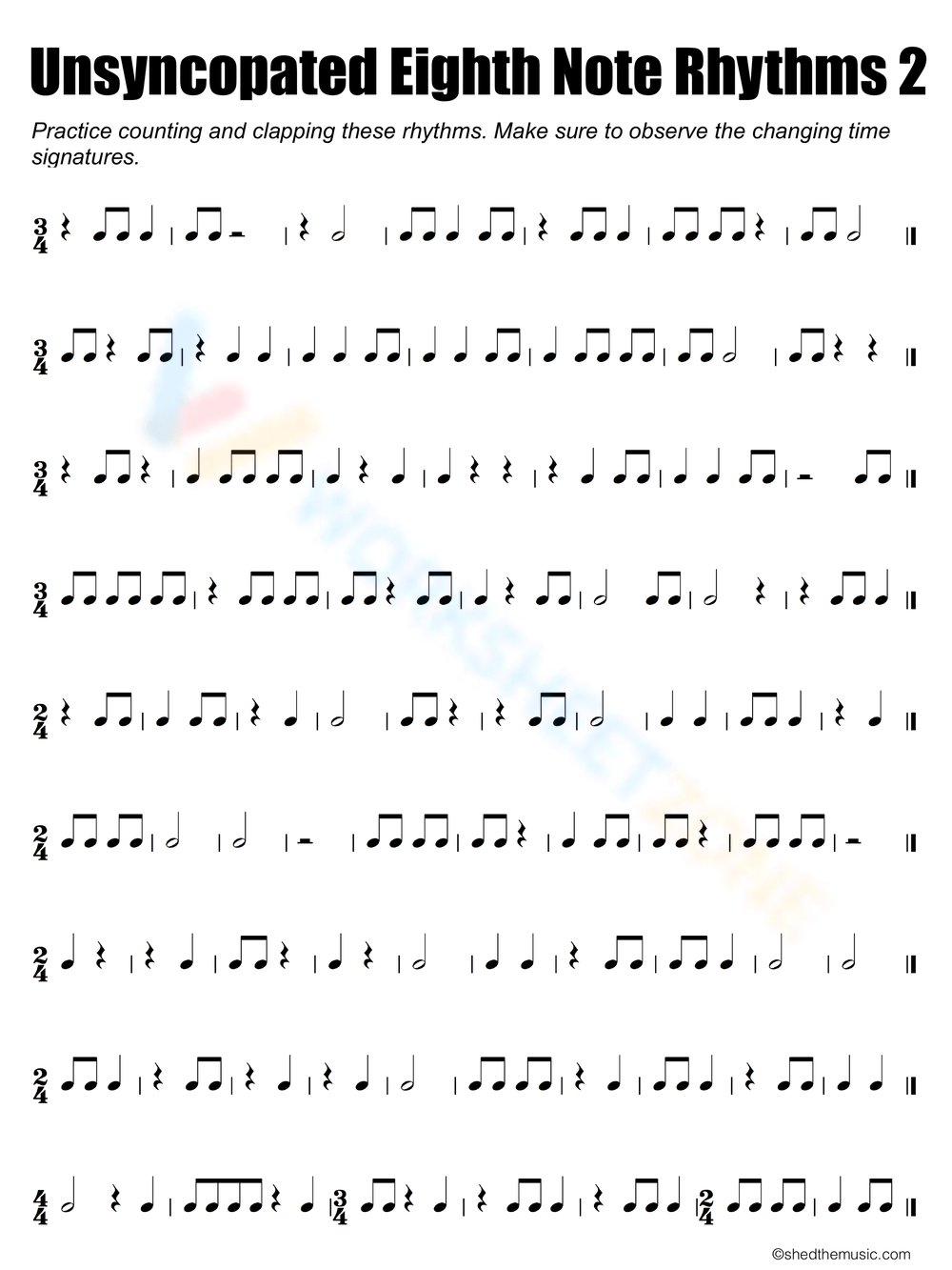 Rhythm Worksheets Music And Pattern Help