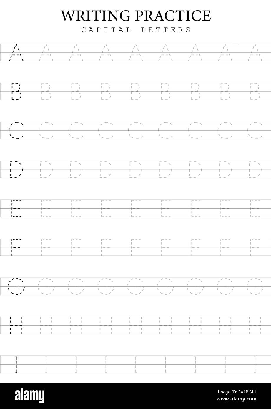 abc writing practice sheets