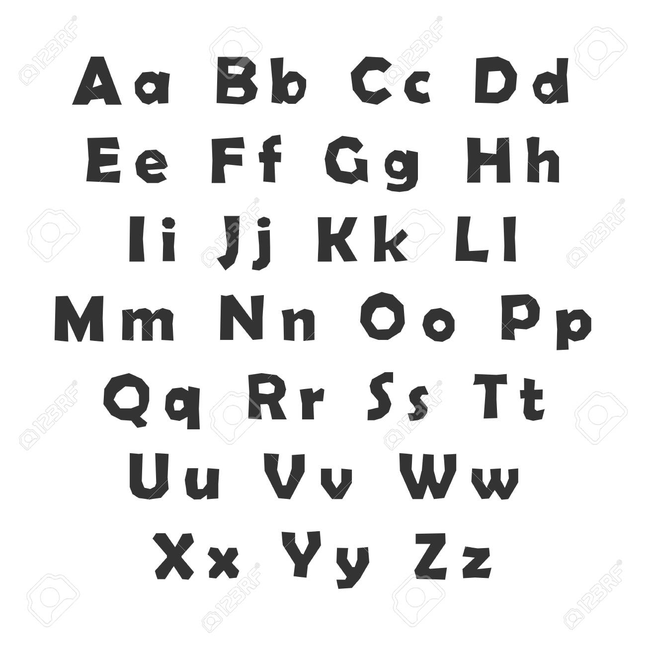 letters uppercase and lowercase