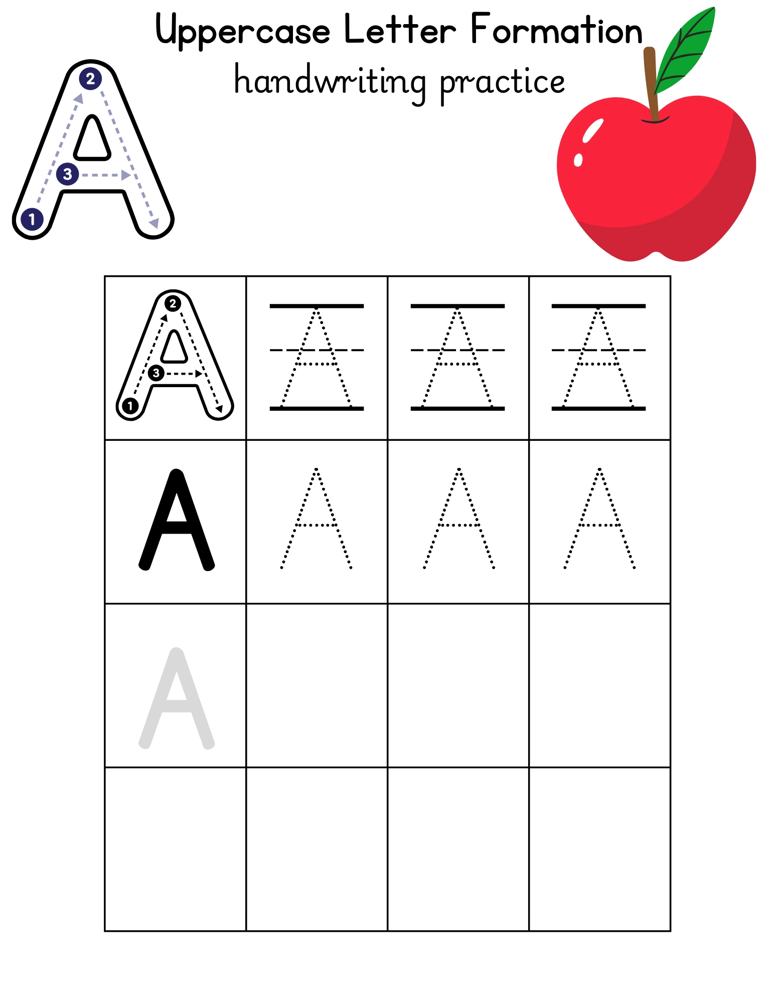 letter tracing worksheets free